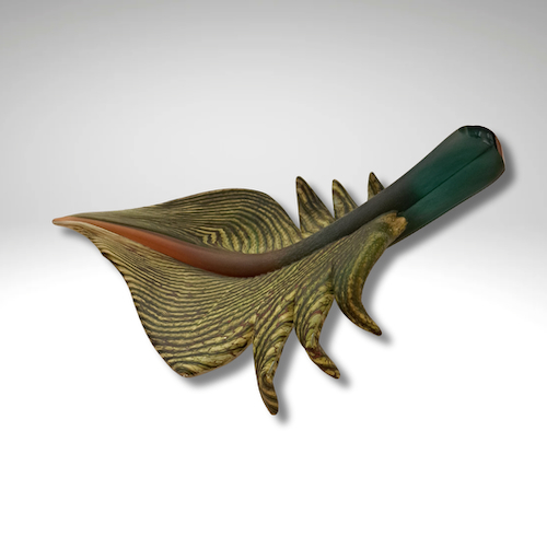 GBG-047 Leaf, Arbor Sculpture Sage, Topaz $635 at Hunter Wolff Gallery